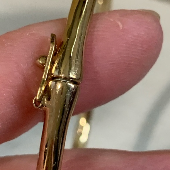 Kate Spade Something Blue Gold Bangle Bracelet with Turquoise Charm - Picture 6 of 9